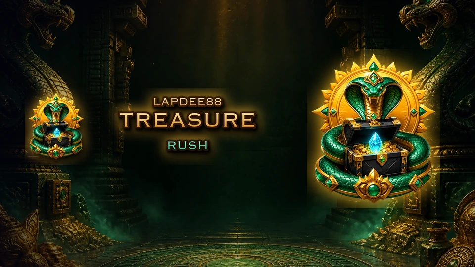 Lapdee88 Treasure Rush cinematic game artwork